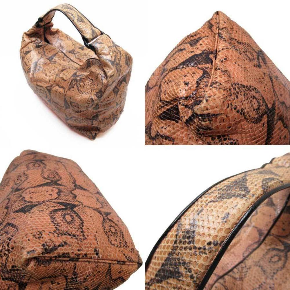 Bottega Veneta Python Handbag Orange - image 2